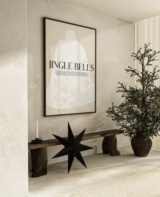 huisje van sanne japandi x xmas kerst poster jingle bells