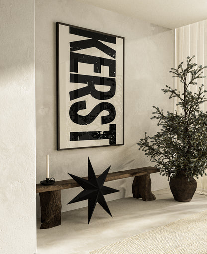 huisje van sanne japandi x xmas kerst poster Kerst