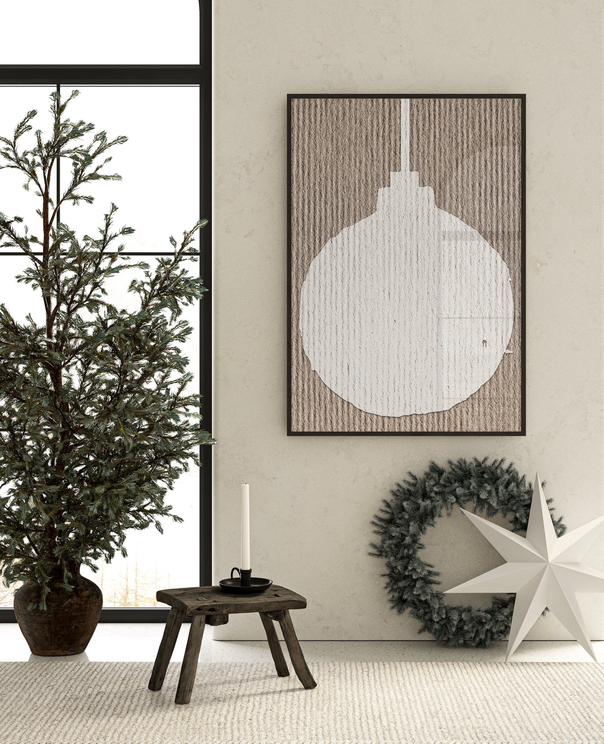 huisje van sanne seasonal textures kerst poster collectie kerst poster voor modern japandi interieur