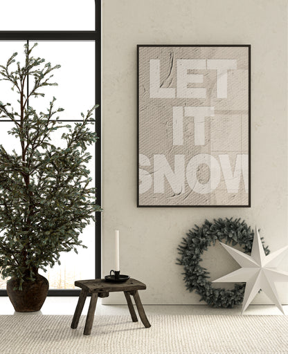 huisje van sanne seasonal textures kerst poster collectie kerst poster voor modern japandi interieur