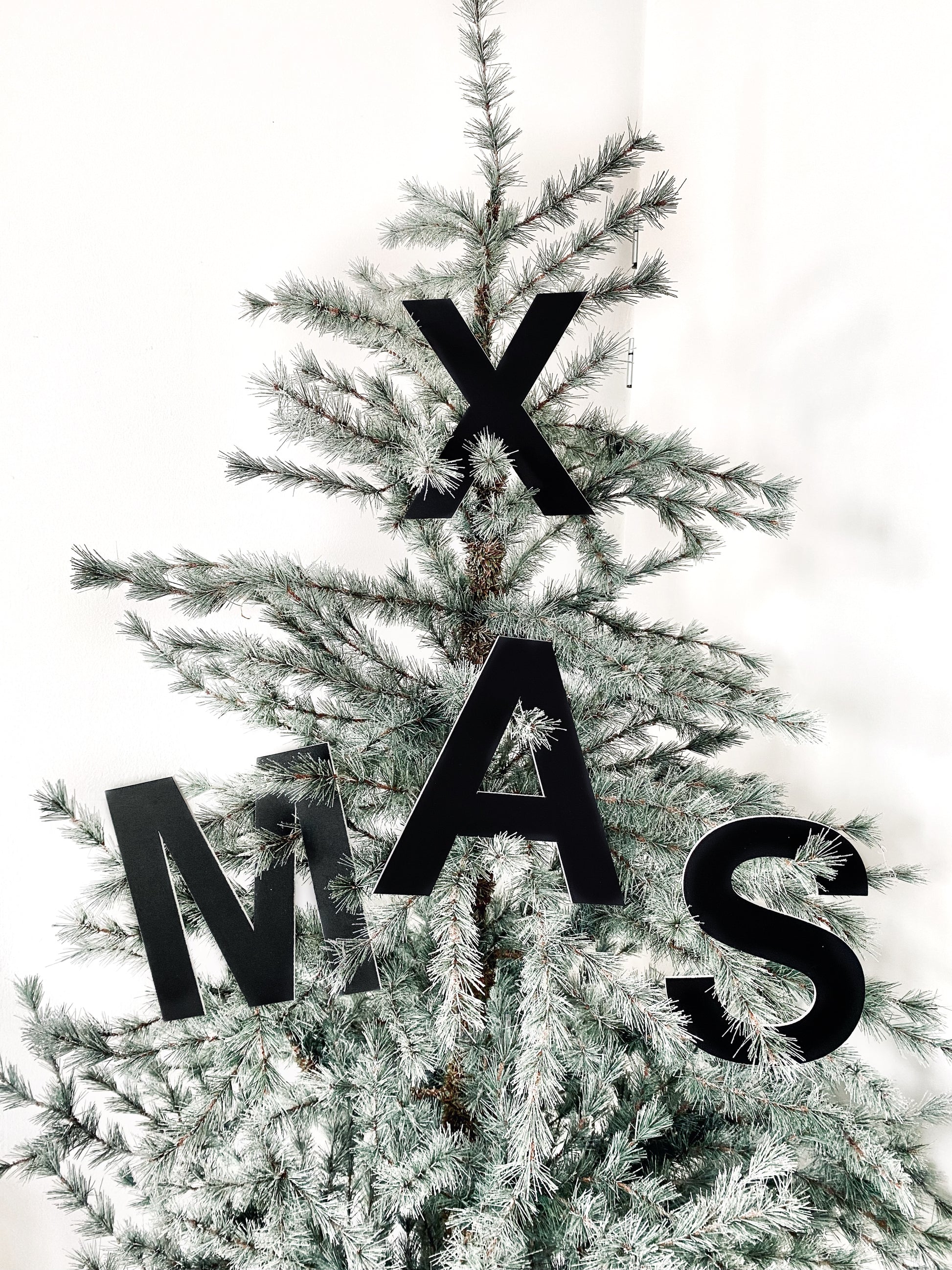 huisjevansanne xmas letters zwart kerst decoratie kerstboom